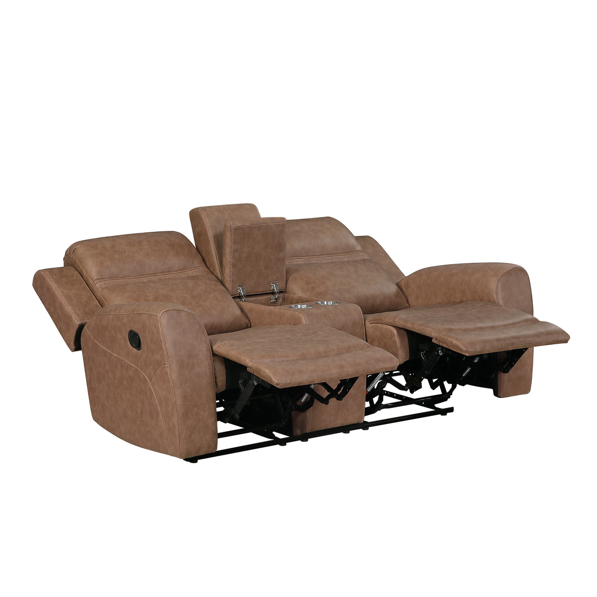Hearth Charcoal Reclining Chair from Homelegance - Luna Furniture