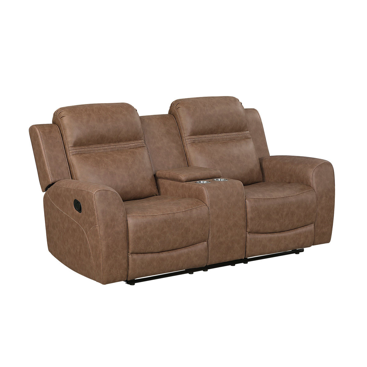 Hearth Charcoal Reclining Chair from Homelegance - Luna Furniture