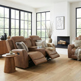 Hearth Charcoal Reclining Chair from Homelegance - Luna Furniture