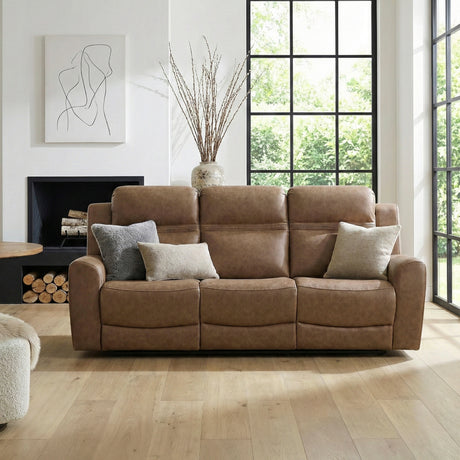 Hearth Brown Double Reclining Sofa from Homelegance - Luna Furniture