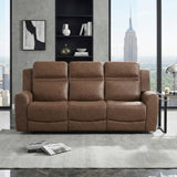Hearth Brown Double Reclining Sofa from Homelegance - Luna Furniture