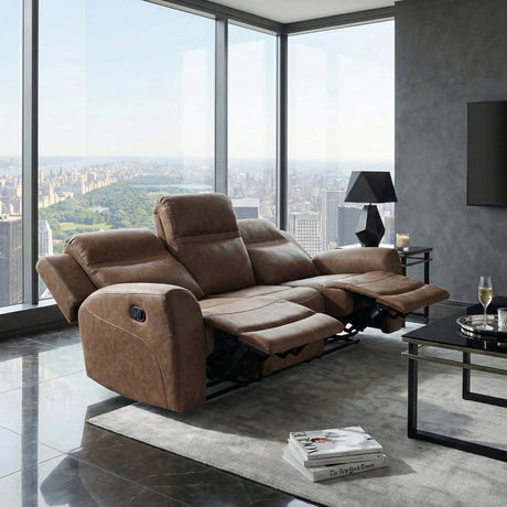 Hearth Brown Reclining Living Room Set from Homelegance - Luna Furniture