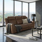 Hearth Brown Double Reclining Sofa from Homelegance - Luna Furniture