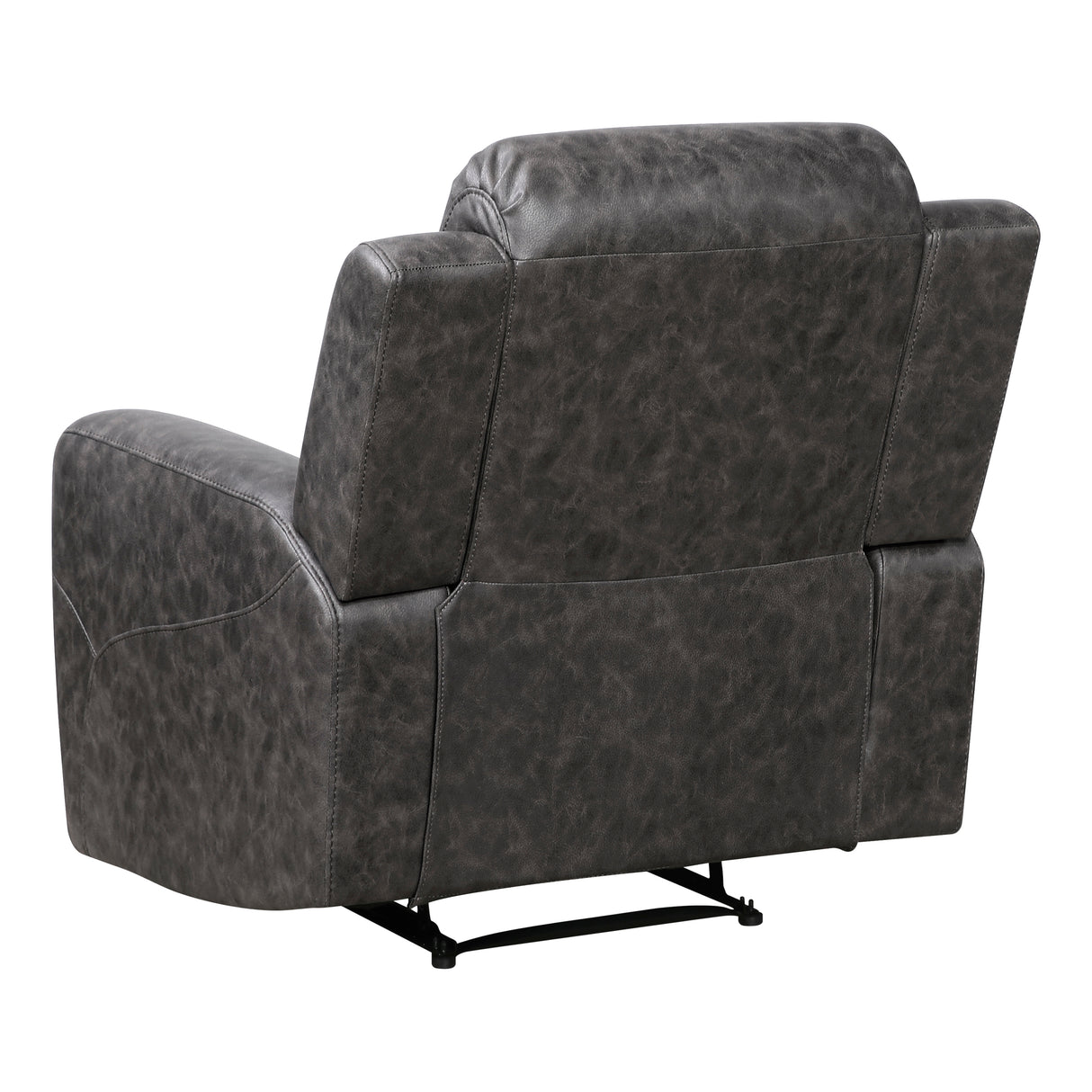 Hearth Brown Double Reclining Loveseat with Center Console from Homelegance - Luna Furniture