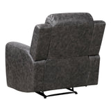 Hearth Brown Double Reclining Loveseat with Center Console from Homelegance - Luna Furniture