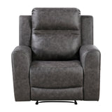 Hearth Charcoal 3-Piece Reclining Living Room Set from Homelegance - Luna Furniture