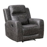 Hearth Brown Double Reclining Loveseat with Center Console from Homelegance - Luna Furniture