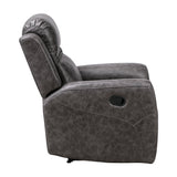 Hearth Charcoal 3-Piece Reclining Living Room Set from Homelegance - Luna Furniture