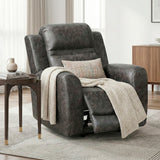 Hearth Brown Double Reclining Loveseat with Center Console from Homelegance - Luna Furniture