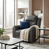 Hearth Charcoal Reclining Chair from Homelegance - Luna Furniture