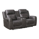 Hearth Charcoal 2-Piece Reclining Living Room Set from Homelegance - Luna Furniture