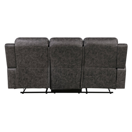 Hearth Charcoal 2-Piece Reclining Living Room Set from Homelegance - Luna Furniture
