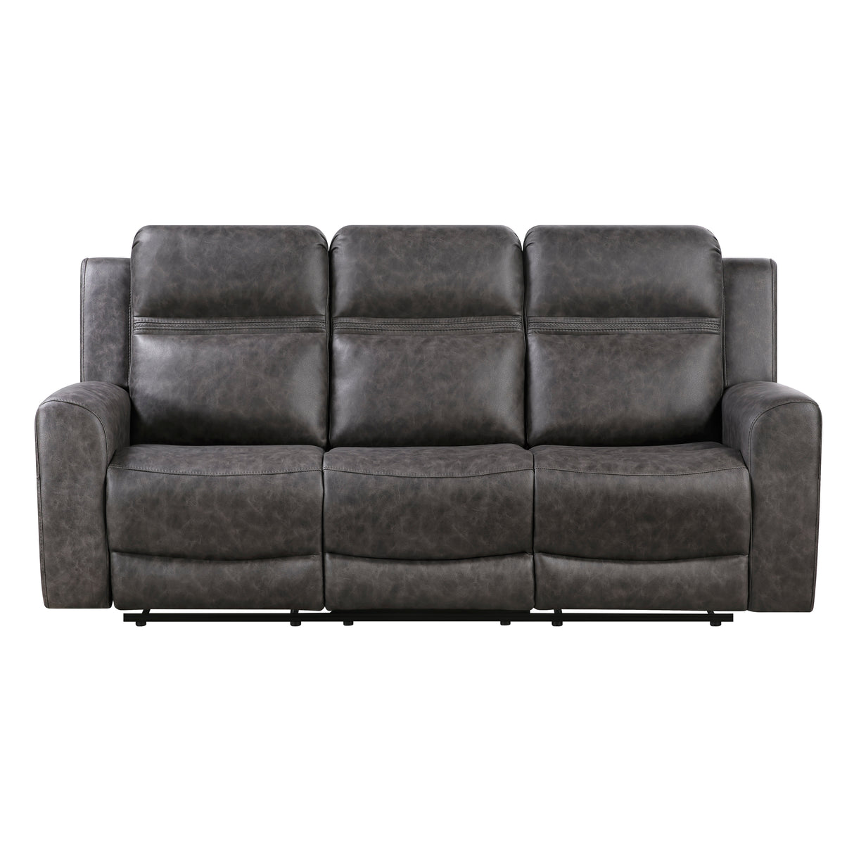 Hearth Charcoal 2-Piece Reclining Living Room Set from Homelegance - Luna Furniture