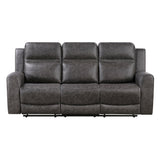 Hearth Charcoal 2-Piece Reclining Living Room Set from Homelegance - Luna Furniture