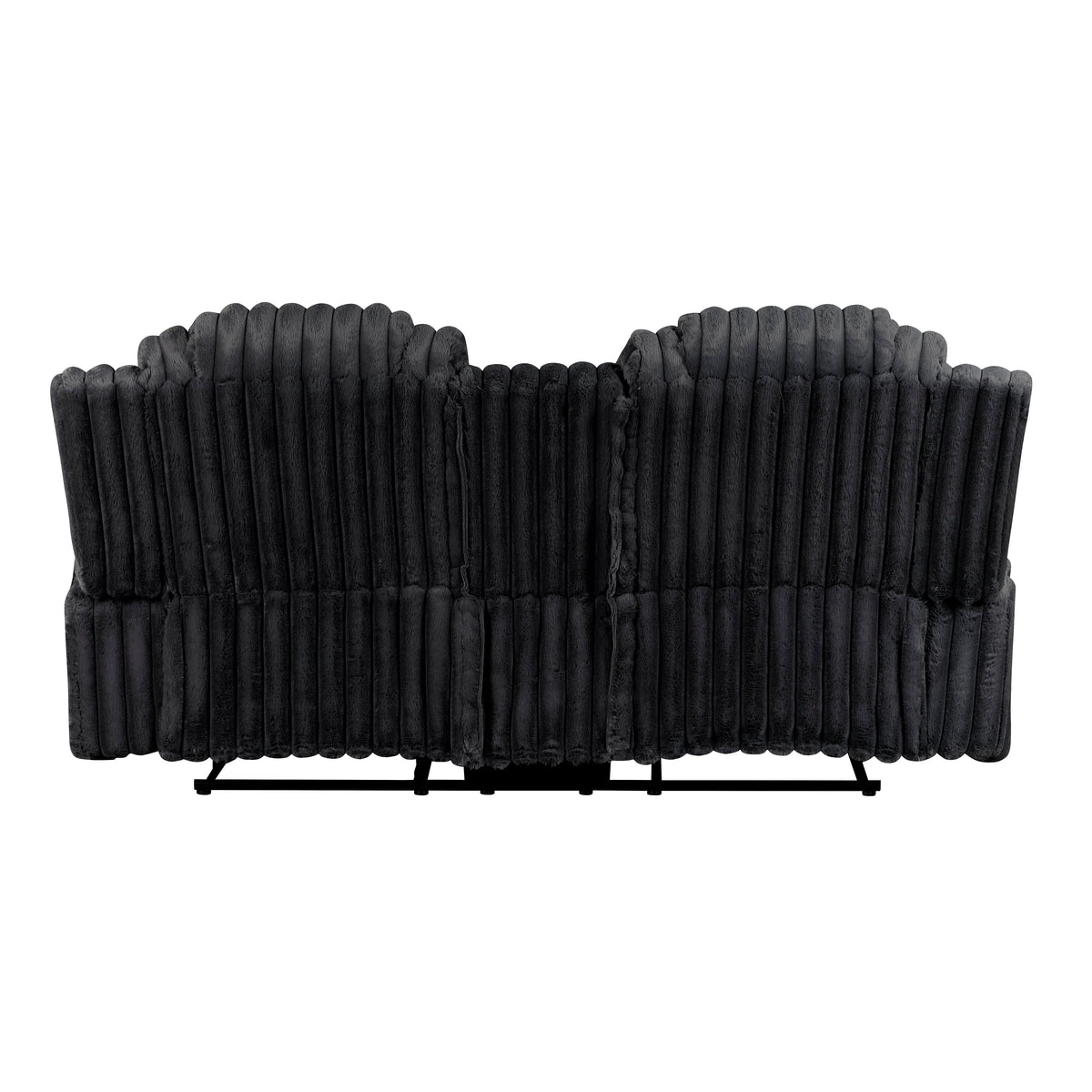 Phyllis Black Corduroy 2-Piece Reclining Living Room Set from Homelegance - Luna Furniture