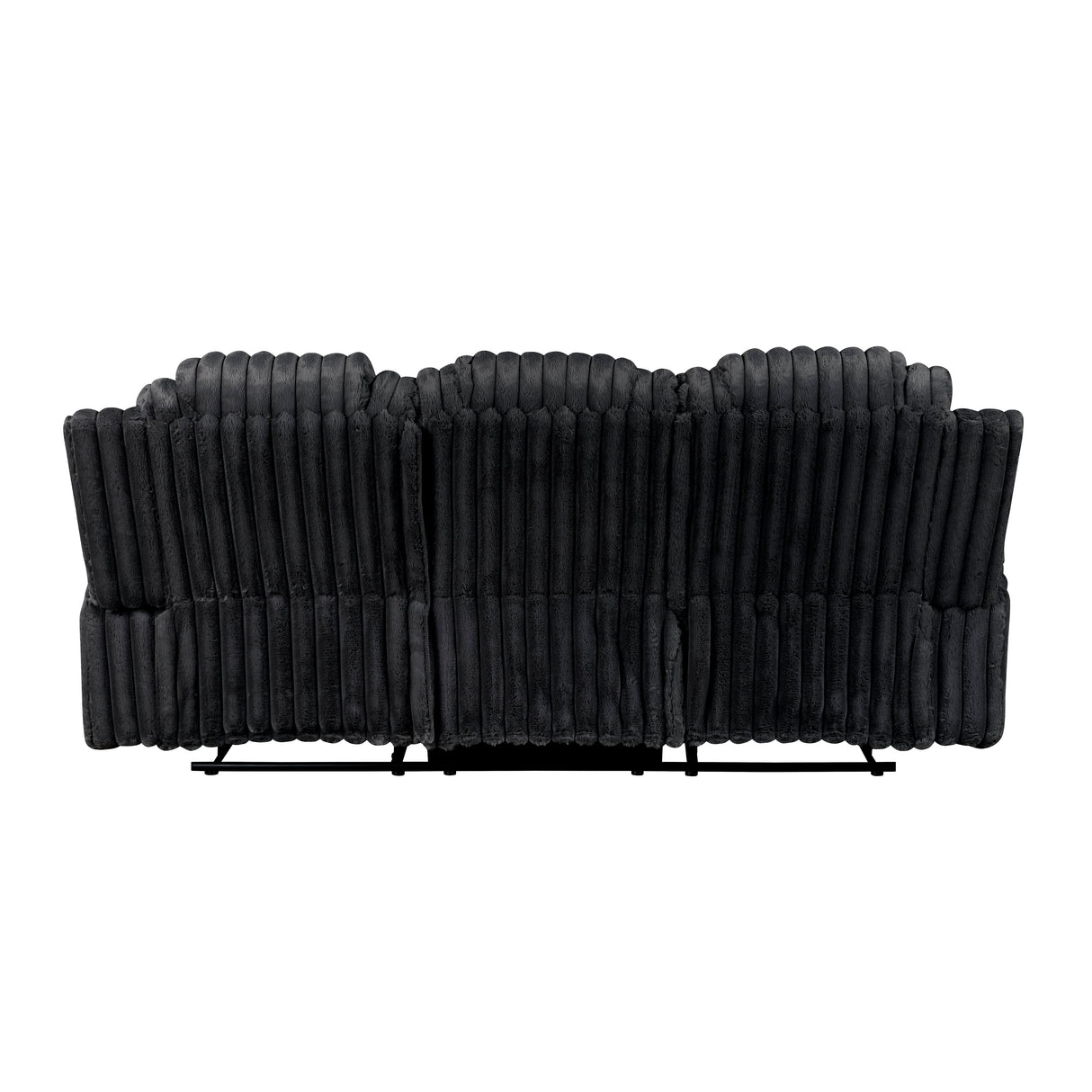 Phyllis Black Corduroy Reclining Living Room Set