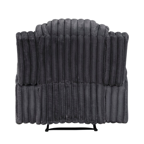 Phyllis Dark Gray Reclining Living Room Set from Homelegance - Luna Furniture