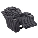 Phyllis Dark Gray Reclining Living Room Set from Homelegance - Luna Furniture