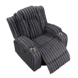 Phyllis Dark Gray Reclining Living Room Set from Homelegance - Luna Furniture