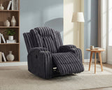 Phyllis Dark Gray Reclining Chair with Cup Holders from Homelegance - Luna Furniture