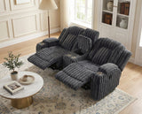 Phyllis Dark Gray 2-Piece Reclining Living Room Set from Homelegance - Luna Furniture
