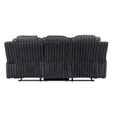 Phyllis Dark Gray Reclining Living Room Set from Homelegance - Luna Furniture