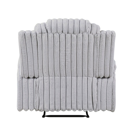 Phyllis Light Gray Reclining Living Room Set from Homelegance - Luna Furniture