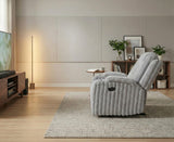 Phyllis Light Gray Reclining Chair with Cup Holders from Homelegance - Luna Furniture