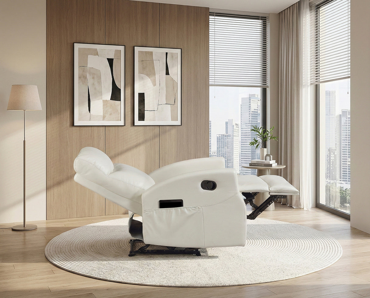 Heisley Beige Reclining Chair from Homelegance - Luna Furniture