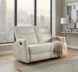 Heisley Beige Double Reclining Loveseat from Homelegance - Luna Furniture