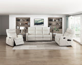 Heisley Beige Double Reclining Sofa from Homelegance - Luna Furniture