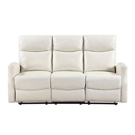 Heisley Beige Double Reclining Sofa from Homelegance - Luna Furniture