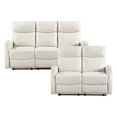 Heisley Beige 2-Piece Reclining Living Room Set from Homelegance - Luna Furniture