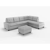 Maston Dark Gray Ottoman from Homelegance - Luna Furniture