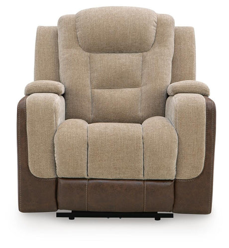 Mixed Motion Brownstone Power Recliner from Ashley Furniture - Luna Furniture