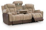 Mixed Motion Brownstone Power Reclining Sofa from Ashley Furniture - Luna Furniture