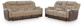 Mixed Motion Brownstone Power Reclining Living Roo Set from Ashley Furniture - Luna Furniture