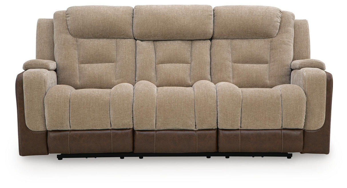 Mixed Motion Brownstone Power Reclining Sofa from Ashley Furniture - Luna Furniture