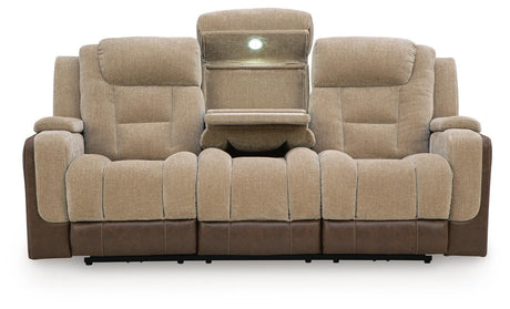Mixed Motion Brownstone Power Reclining Sofa from Ashley Furniture - Luna Furniture