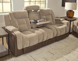 Mixed Motion Brownstone Power Reclining Sofa from Ashley Furniture - Luna Furniture