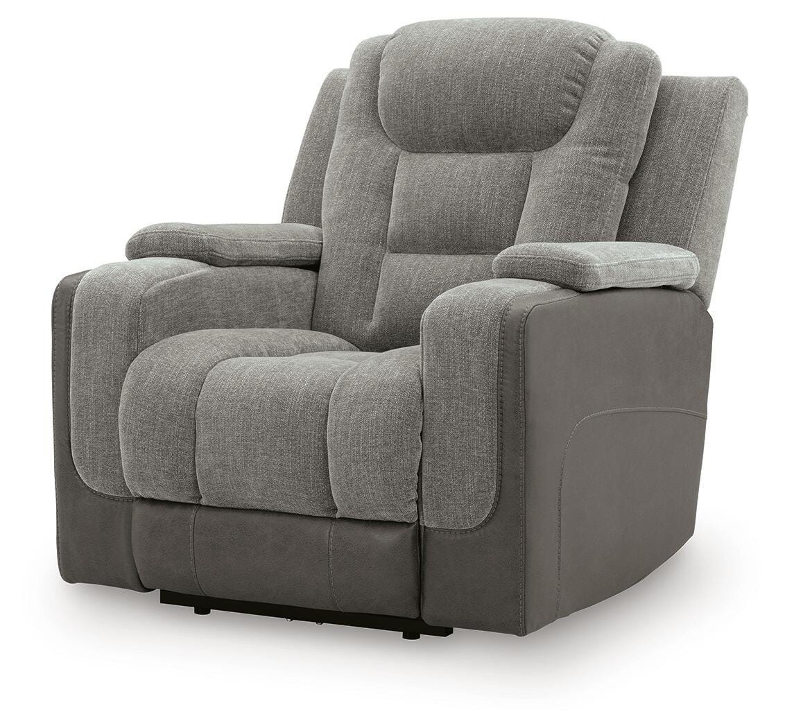 Mixed Motion Shadow Power Recliner from Ashley Furniture - Luna Furniture