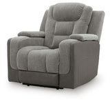 Mixed Motion Shadow Power Recliner from Ashley Furniture - Luna Furniture