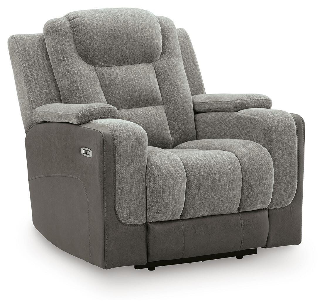 Mixed Motion Shadow Power Recliner from Ashley Furniture - Luna Furniture