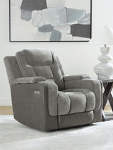 Mixed Motion Shadow Power Recliner from Ashley Furniture - Luna Furniture