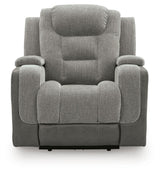 Mixed Motion Shadow Power Recliner from Ashley Furniture - Luna Furniture