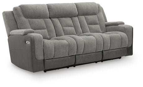 Mixed Motion Shadow Power Reclining Sofa from Ashley Furniture - Luna Furniture