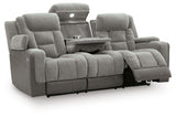 Mixed Motion Shadow Power Reclining Sofa from Ashley - Luna Furniture