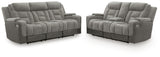 Mixed Motion Shadow Power Reclining Living Roo Set from Ashley Furniture - Luna Furniture