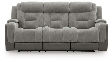Mixed Motion Shadow Power Reclining Sofa from Ashley Furniture - Luna Furniture