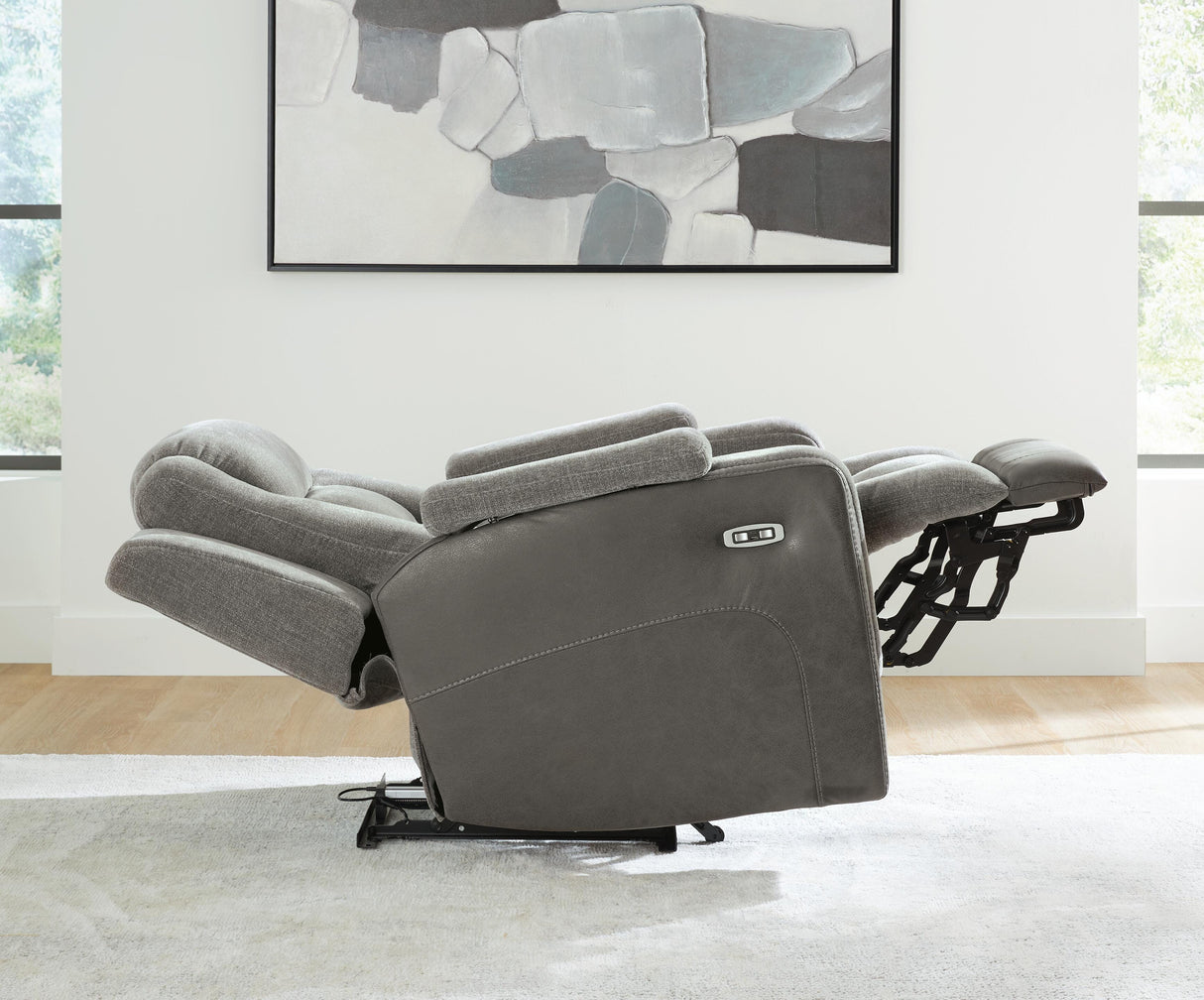 Mixed Motion Shadow Power Recliner from Ashley Furniture - Luna Furniture